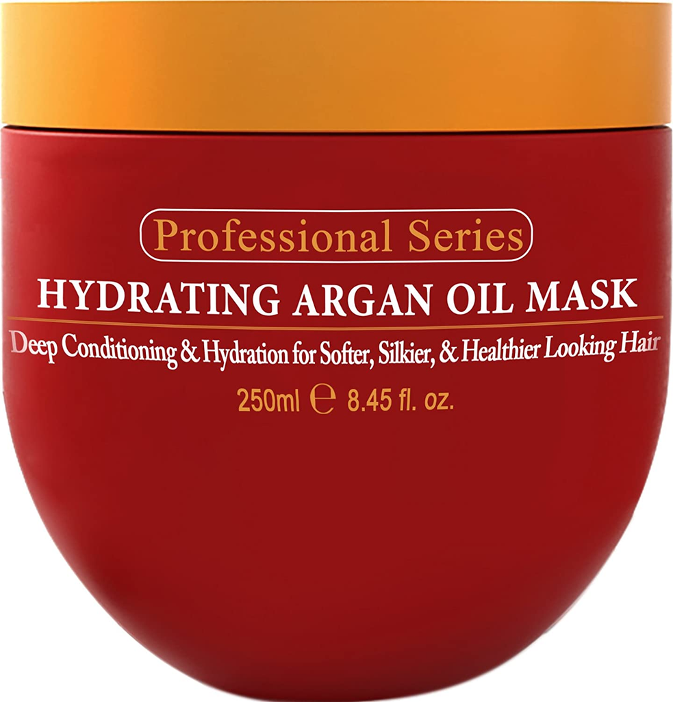 Hydrating Argan Oil Hair Mask and Deep Conditioner by Arvazallia for Dry or Damaged Hair - 8.45 Oz