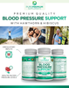 Premium Blood Pressure Support Supplement by Purepremium with Hawthorn, Hibiscus & Garlic - Supports Cardiovascular & Circulatory Health - Vitamins & Herbs Promote Heart Health - 90 Caps