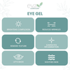 Anti-Aging Eye Gel - Luxurious Hydrating under Eye Cream for Dark Circles and Puffiness, Bags, Crows Feet, Wrinkles - with Hyaluronic Acid & Skin-Firming Peptides Eye Repair Serum (2 Oz.)