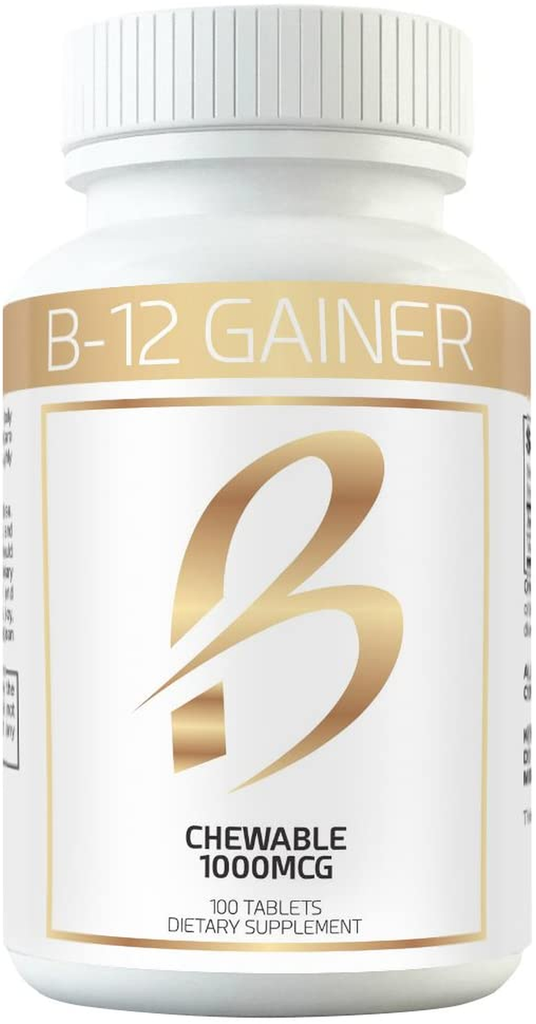 Gain Weight Fast W Weight Gainer B-12 Chewable Absorbs Faster than Weight Gain Pills for Fast Massive Weight Gain in Men and Women While Opening Your Appetite More than Protein