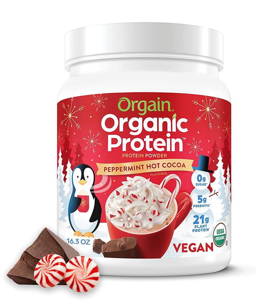 Orgain Organic Plant Based Protein Powder Travel Pack, Creamy Chocolate Fudge - 21G of Protein, 6G of Fiber, No Dairy, Gluten, Soy or Added Sugar, Non-Gmo, 10 Count