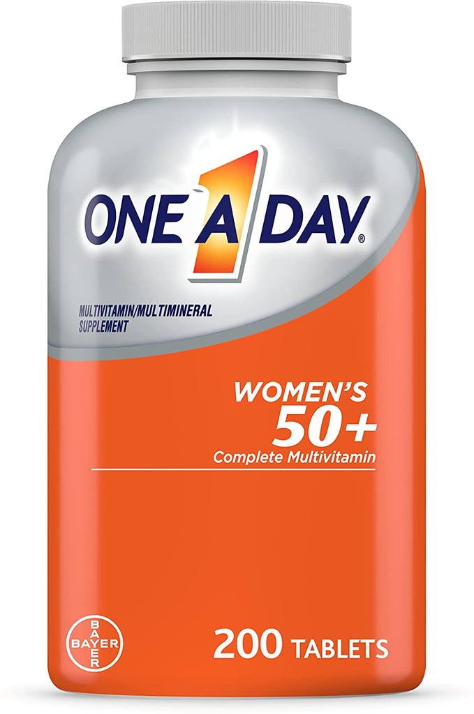 One a Day Women’S 50+ Healthy Advantage Multivitamins, Supplement with Vitamins A, C, E, B1, B2, B6, B12, Vitamin D and Calcium, 200 Count