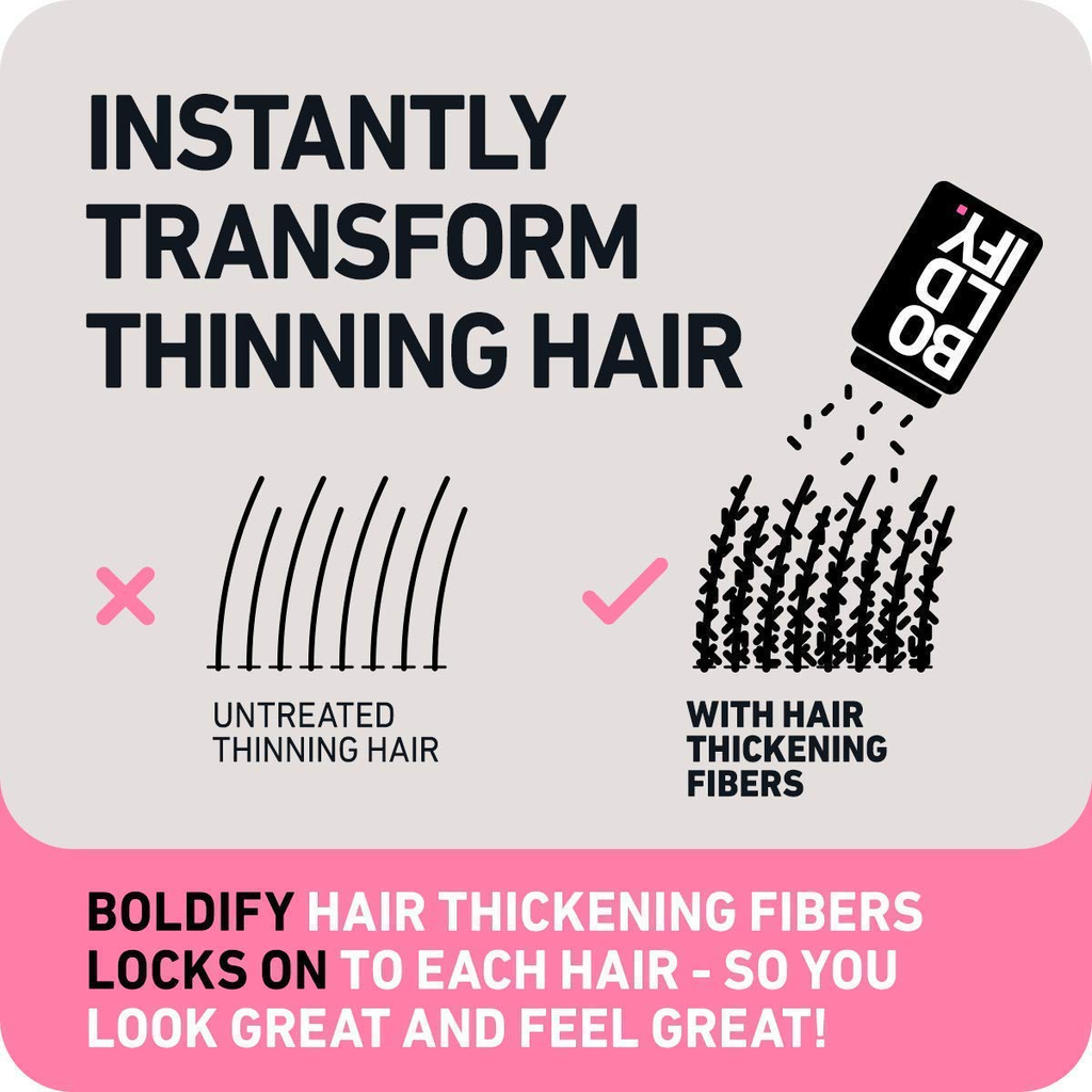 BOLDIFY Hair Fibers for Thinning Hair (ASH BROWN) Undetectable - 12Gr Bottle - Completely Conceals Hair Loss in 15 Sec - Hair Topper for Fine Hair for Women & Men