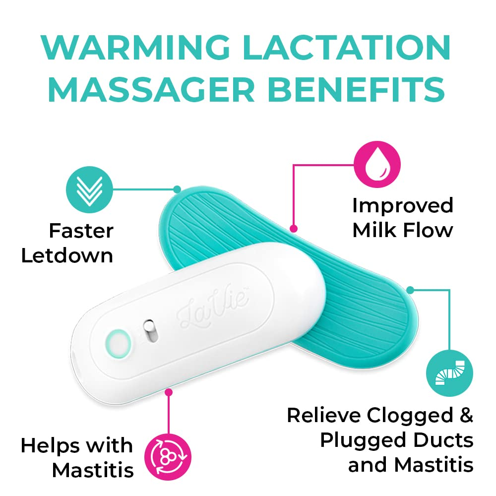 2-In-1 Warming Lactation Massager, 2 Pack, Heat and Vibration, Pumping and Breastfeeding Essential, for Clogged Ducts, Improved Milk Flow, Mastitis New Holicare`s deal