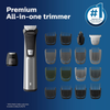 Philips Norelco Multigroomer All-In-One Trimmer Series 7000, 23 Piece Mens Grooming Kit, Trimmer for Beard, Head, Body, and Face, NO BLADE OIL NEEDED, MG7750/49