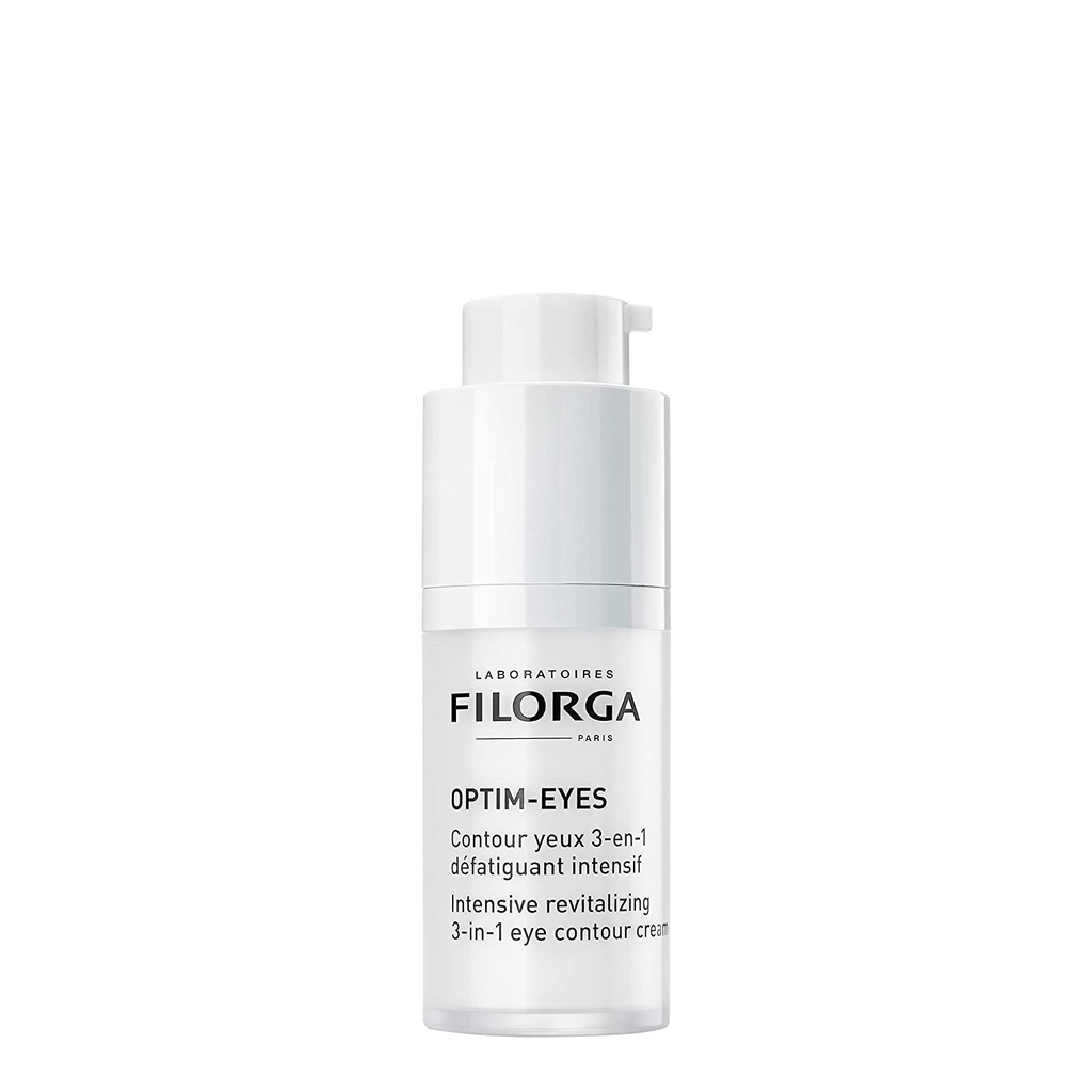 Filorga Optim-Eyes Eye Cream, Revitalizing 3-In-1 Skin Treatment for Rapid Reduction of Dark Circles, Wrinkles & Puffiness around the Eyes, 0.5 Fl. Oz.