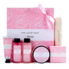 "Rose Bliss: Luxurious Spa Set for Women - Pamper Yourself with Relaxing Home Spa Essentials - Perfect Birthday or Christmas Gift for Her - Includes Body Lotion, Shower Gel, Bubble Bath, and Hand Cream"
