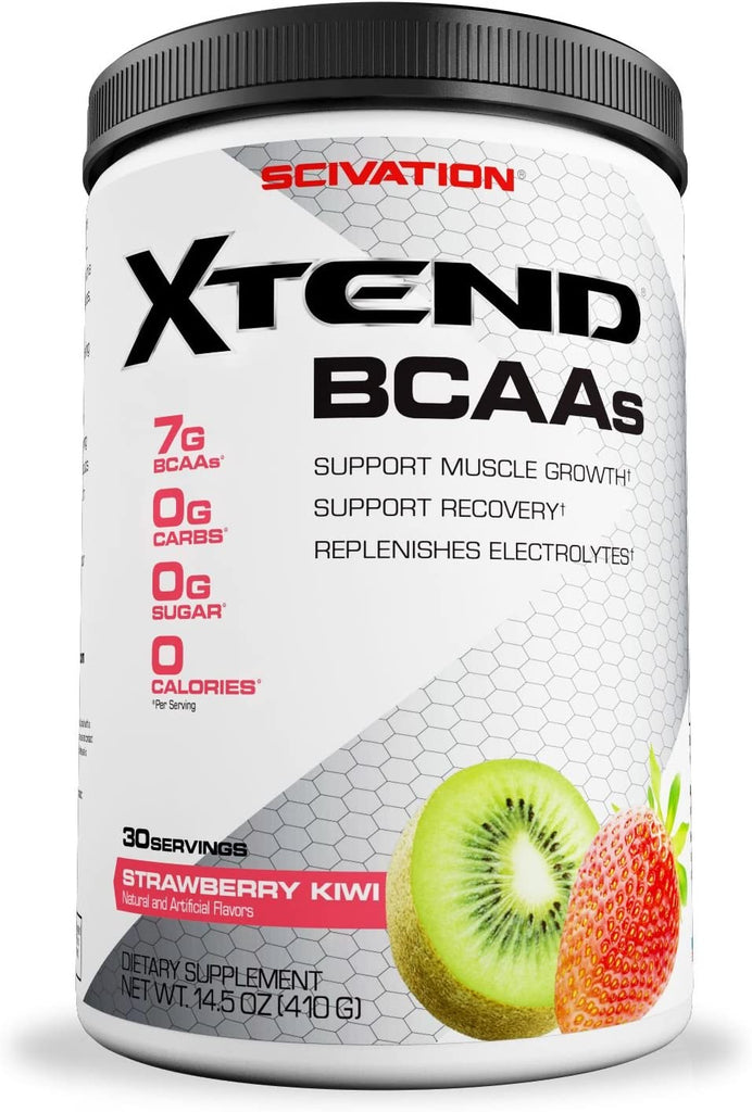 Scivation Xtend BCAA Powder, Branched Chain Amino Acids, Bcaas, Strawberry Kiwi, 30 Servings - Free & Fast Delivery