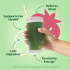 "Bloom Nutrition Super Greens Powder Smoothie and Juice Mix: Boost Digestive Health, Beat Bloating, and Energize with Probiotics! Includes Berry Flavor and High Powered Milk Frother Hand Mixer"