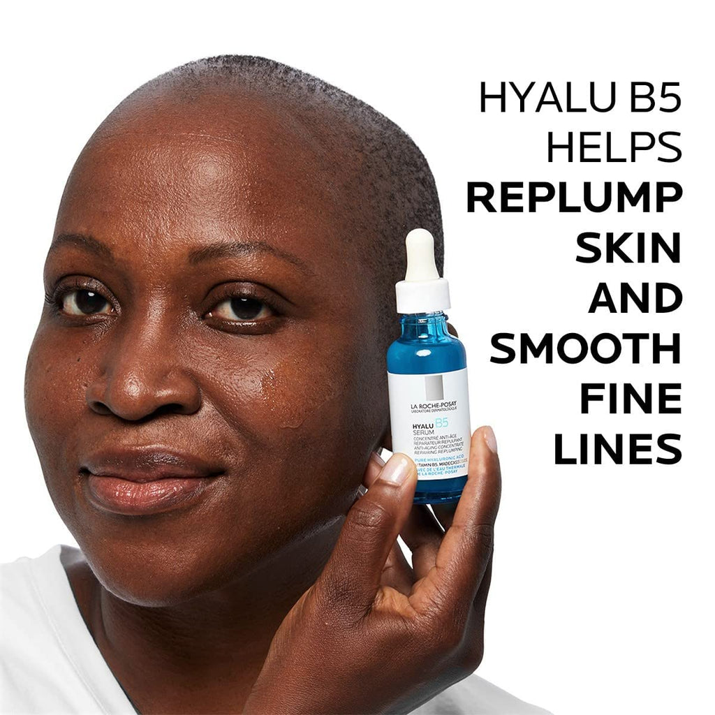 La Roche-Posay Hyalu B5 Pure Hyaluronic Acid Serum for Face, with Vitamin B5, Anti-Aging Serum for Fine Lines and Wrinkles, Hydrating Serum to Plump and Repair Dry Skin, Safe on Sensitive Skin - Free & Fast Delivery - Free & Fast Delivery