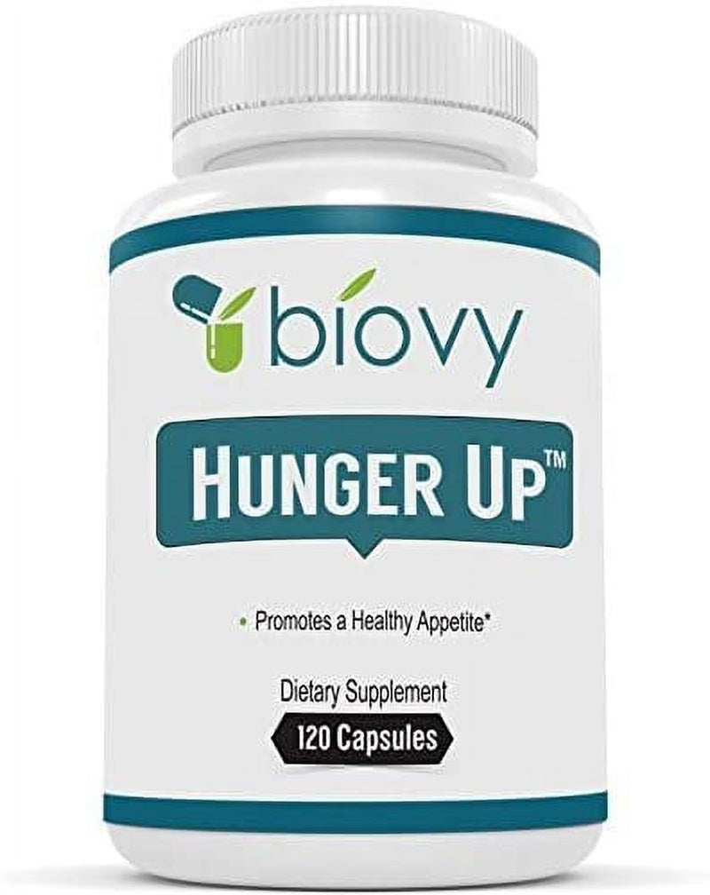 Hungerup? - Appetite Stimulant by Biovy? (With No Artificial Fillers) - Effective Weight Gain Pills with Fenugreek Extract to Increase Appetite and Gain Weight