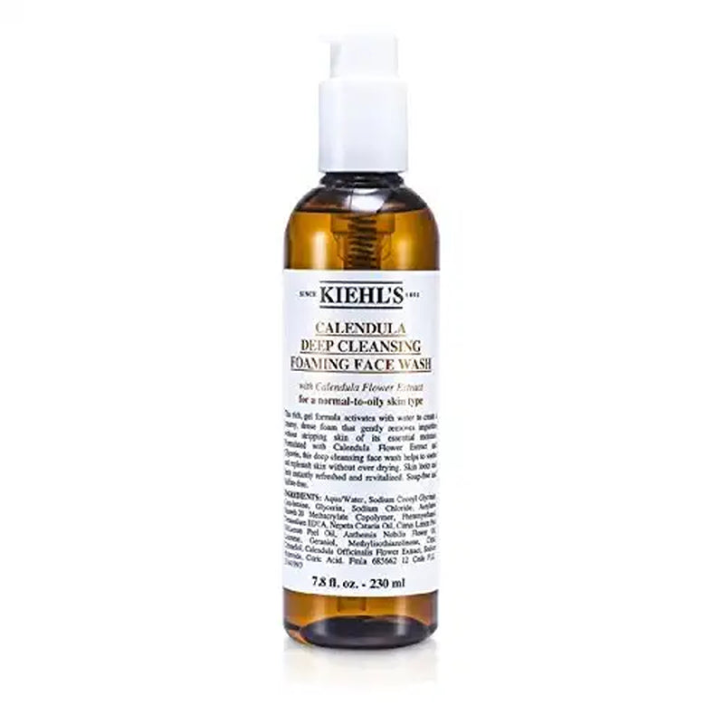 Kiehls Calendula Deep Cleansing Foaming Face Wash Cleanser, 7.8 Ounce/230Ml