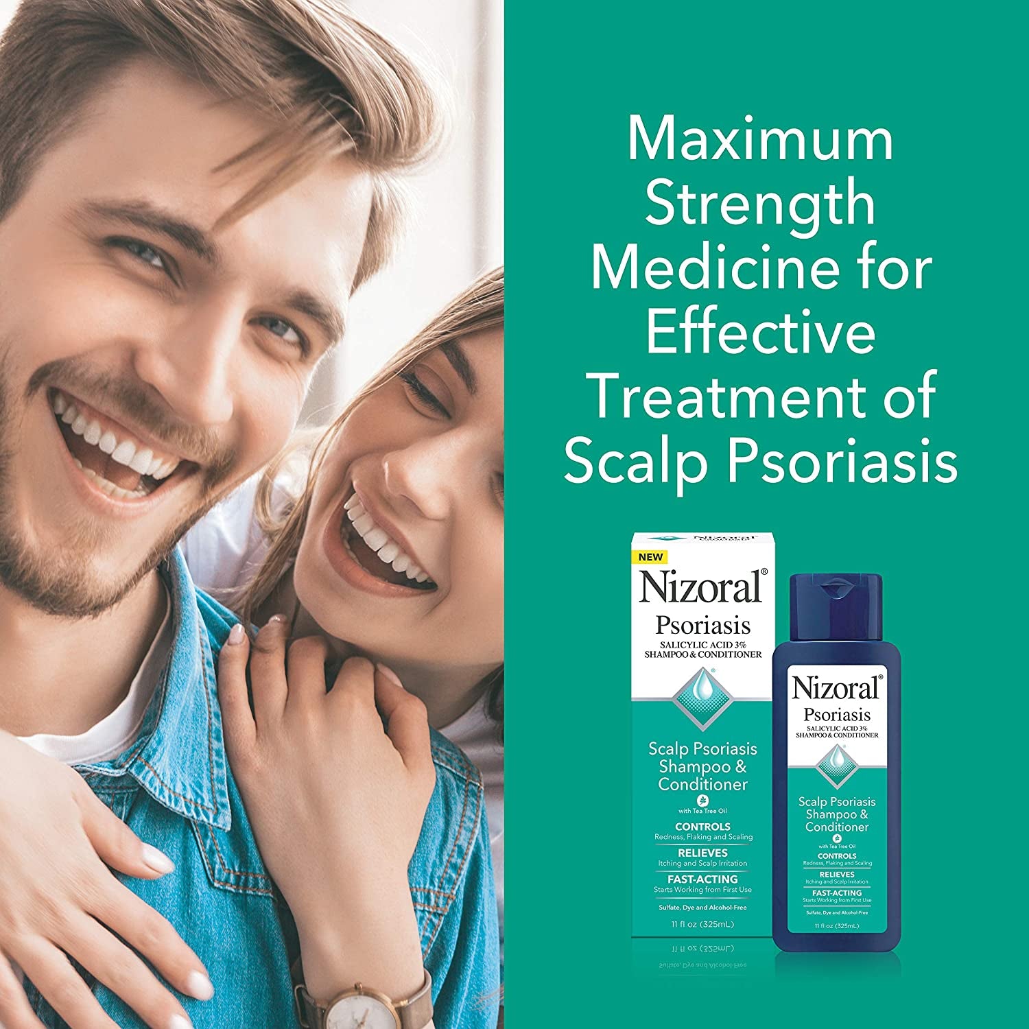 Nizoral Scalp Psoriasis Shampoo & Conditioner, 11 Ounce