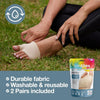 "Ultimate Foot Pain Relief: Zentoes Metatarsal Pads - Say Goodbye to Ball of Foot Pain, Sesamoiditis, and More! Includes 2 Pairs of Comfortable Fabric Sleeves with Gel Inserts for Men and Women (Medium, Beige)"