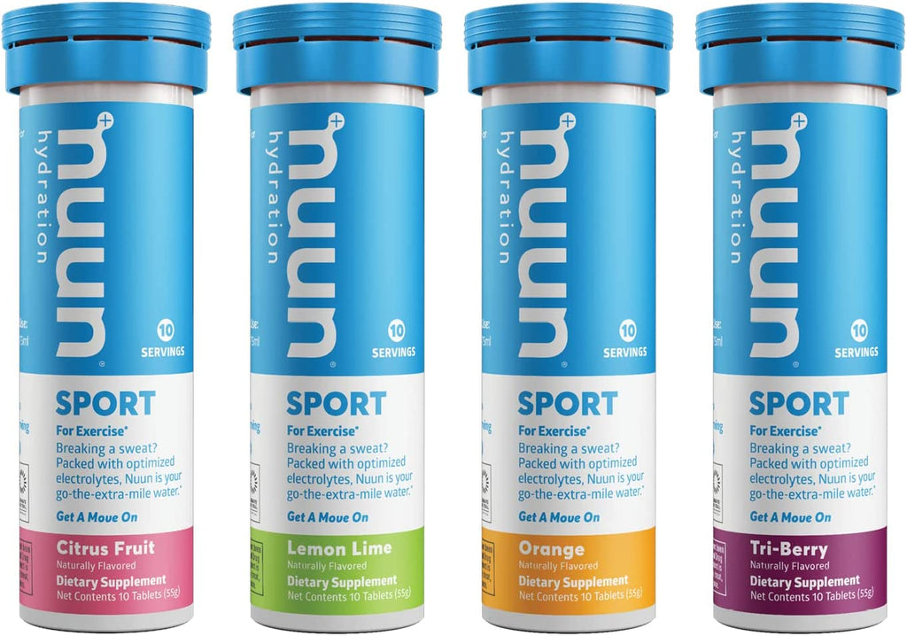 Nuun Sport: Electrolyte Drink Tablets, Citrus Berry Mixed Box,10 Count (Pack of 4)