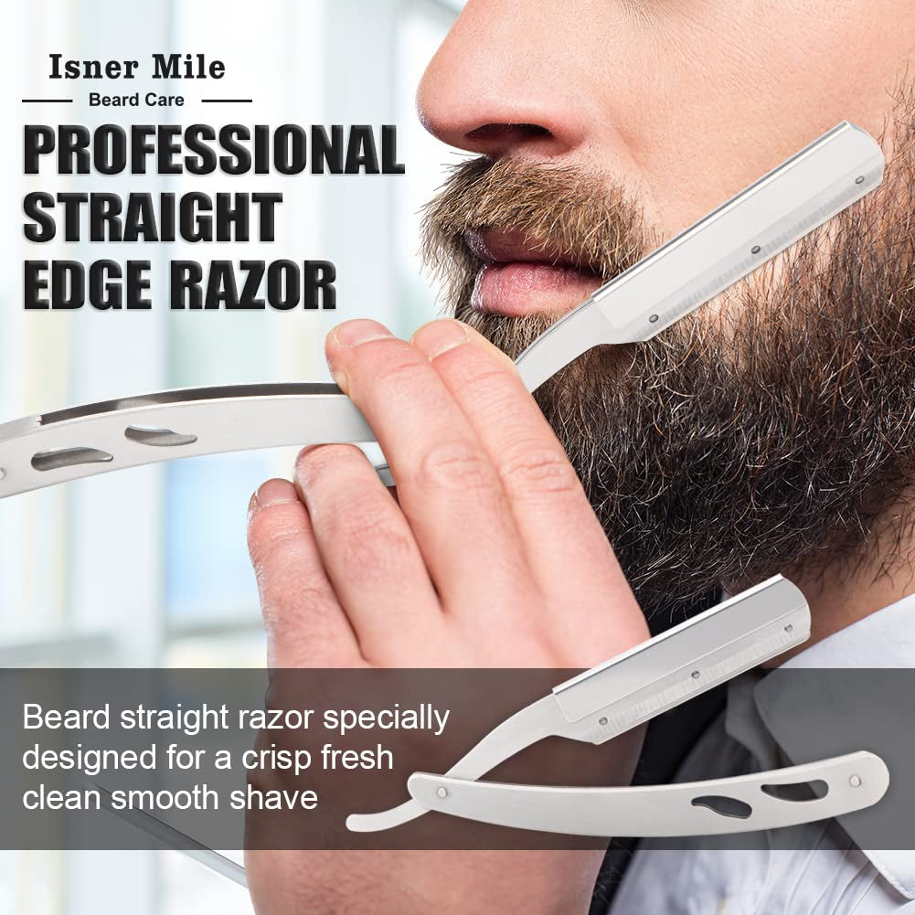 "Ultimate Beard Grooming Kit for Men - Complete Set with Shampoo, Oil, Balm, Brush, Comb, Scissors & Storage Bag - The Perfect Gift for Him, Dad, Father or Boyfriend by Isner Mile"