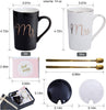 "Perfect Pairing: Jumway Mr and Mrs Coffee Mugs Set - Unforgettable Wedding Gift for the Happy Couple - A Timeless Keepsake for Anniversaries, Engagements, and Valentine's Day"