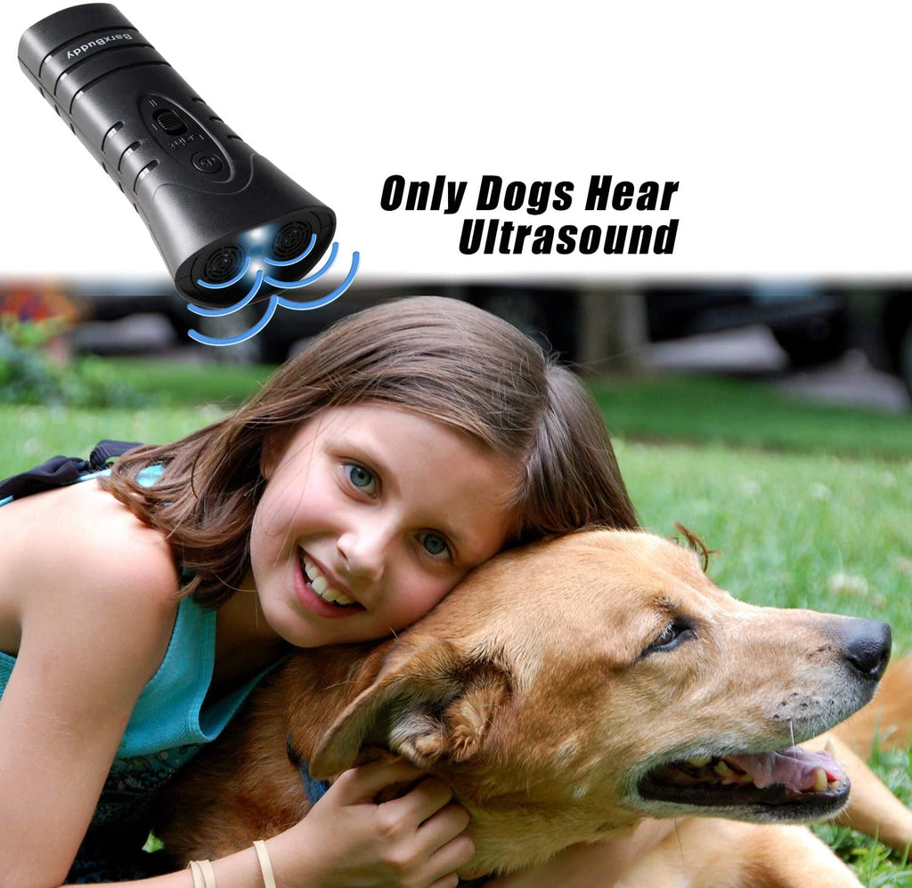Barxbuddy anti Bark Dog Training Antibarking Device Ultrasonic to Stop Dog Barking with Dual LED Light and Strap, Safe for Pets Indoors and Outdoors