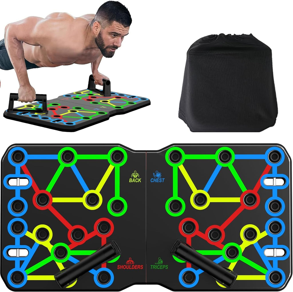 "Ultimate Portable Push Up Powerhouse: AERLANG 10-in-1 Foldable Push Up Board - Unleash Your Full Strength Potential!"