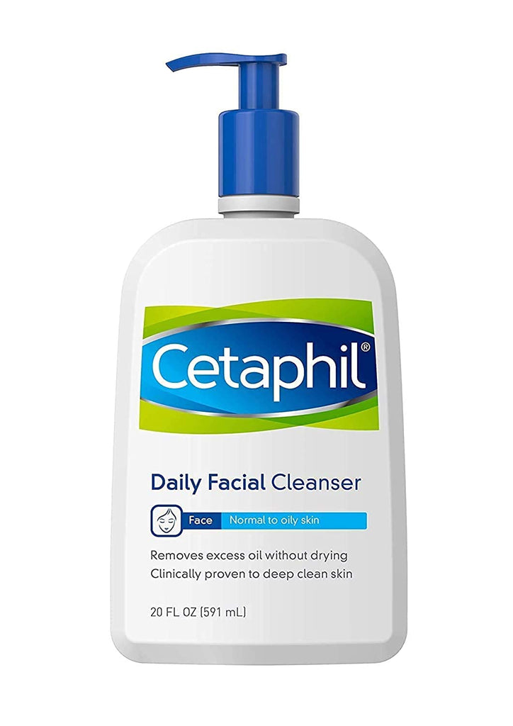 Face Wash by Cetaphil, Daily Facial Cleanser for Combination to Oily Sensitive Skin, 8 Oz Pack of 3, Gentle Foaming Deep Clean without Stripping - Free & Fast Delivery