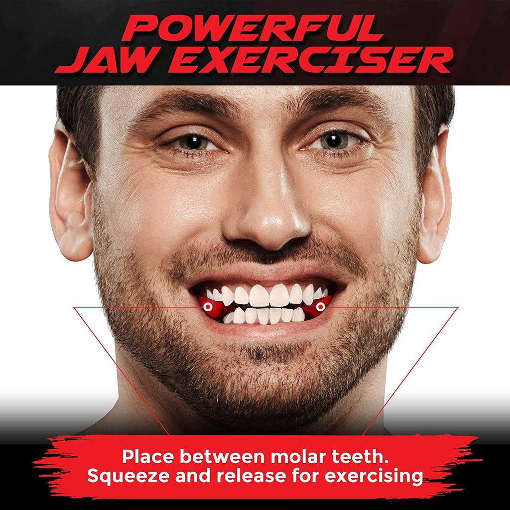 Mayena Sports Jaw Exerciser for Men & Women | 4 Resistance Levels Silicone Jawline Exerciser Tablets| Core Strength Upgraded Model | Powerful Jaw Trainer for Multi-Level Users | Slims& Tones the Face