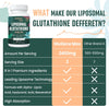 2400MG Liposomal Glutathione | Max Absorption | Glutathione Supplement with Hyaluronic Acid, Resveratrol, L - Glutathione Reduced, Non - GMO Antioxidant for Aging Defense, Energy, 60 Softgels
