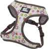 Coastal - Ribbon - Designer Wrap Adjustable Dog Harness, Pink Flamingo Stripe, 5/8" X 16"-19"