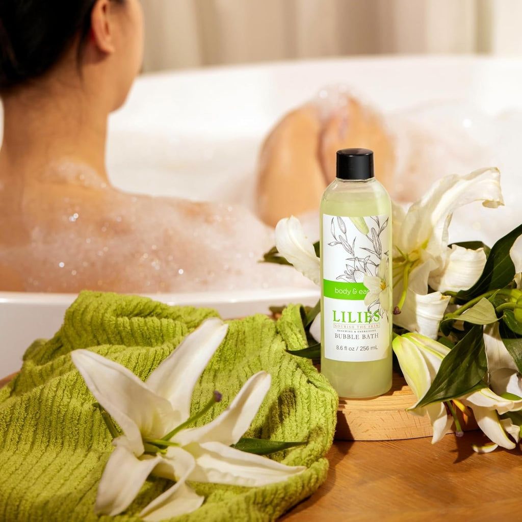 "Luxurious Lily Home Spa Gift Basket - Indulge in the Ultimate Bath and Body Experience with Body & Earth's 10 Piece Set for Women"