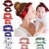 "Adorable Bunny Ears Headband Set: Perfect Matching Headbands for Mommy and Me, Ideal Gift for Stylish Moms and Baby Girls - Includes 12 Packs of 6 Sets for New Moms and Newborns"