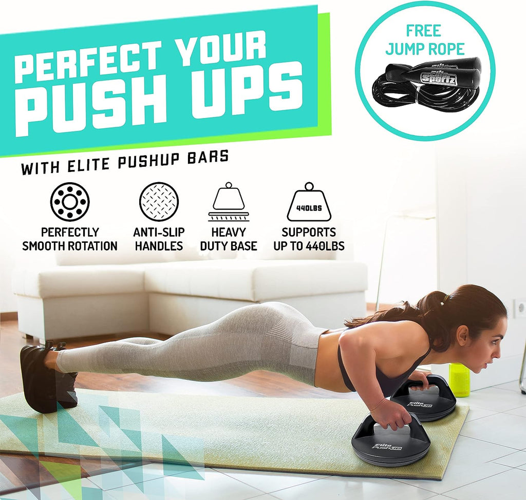 Elite Sportz Push up Bars - You Will Feel Less Wrist Pain than