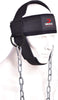 Dmoose Neck Harness, Increases Neck Core Strength and Supports Injury Recovery - Neck Exerciser with 30" Heavy Duty Steel Chain, Adjustable Head and Chin Neoprene Strap, Neck Trainer for Home and Gym