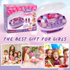 "Sparkle and Shine: Complete Nail Art Kit for Little Girls - Includes Nail Dryer, Glitter Powder, False Nails, and More! Perfect Gift for Ages 3-12"