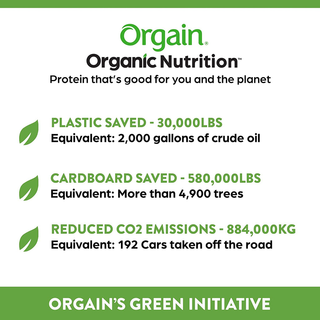 Orgain Organic Vegan Protein Powder, Peanut Butter - 21G of Plant Based Protein, Low Net Carbs, Non Dairy, Gluten Free, Lactose Free, No Sugar Added, Soy Free, Kosher, Non-Gmo, 2.03 Pound