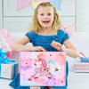 "Enchanting Unicorn Surprise: Magical Gifts for Girls Ages 3-10! 12-Piece Kindergarten Graduation Gift Set with Glowing Unicorn Blanket, Sparkling Tumbler, and More!"