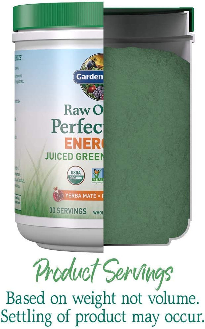 "Revitalize Your Body with Garden of Life Raw Organic Perfect Food Energizer! 30 Servings of Green Superfood Powder with Probiotics, Gluten-Free and Packed with Nutrient-Rich Whole Food Greens Supplements!"