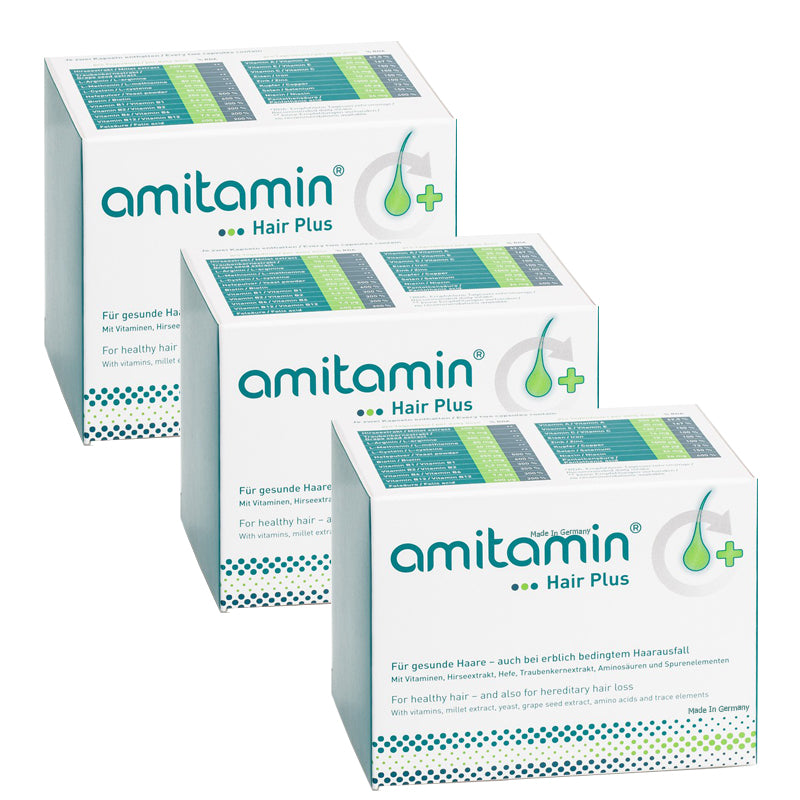 amitamin®Hair Plus-Helps Grow & Maintain Healthy Hair-Made In Germany (30 Days Supply)