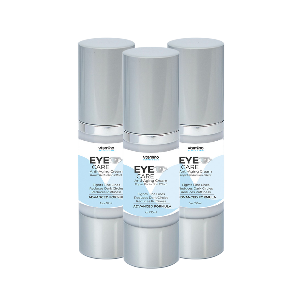 vtamino Eye Care – 1oz/30ml-Natural Cream to Fight Anti-Aging Cream, Reduce Dark Circles & Puffiness- Clinical Formulation (30 Days Supply)