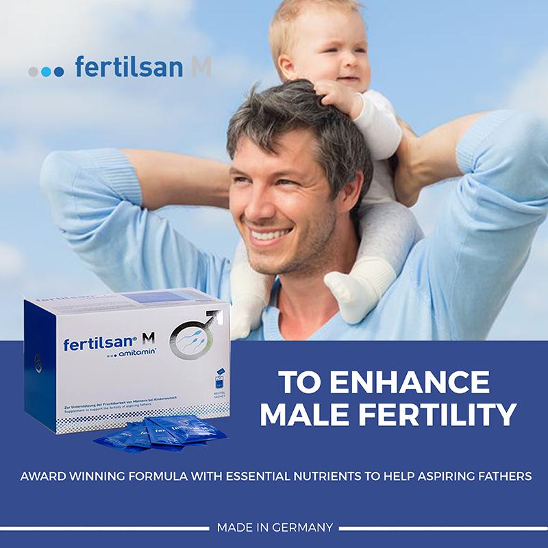amitamin® Complete Fertility Solution Bundle - For Him & Her - 3 Fertilsan M (Powder) + 3 Fertil F Phase 1 (90 Days Supply)