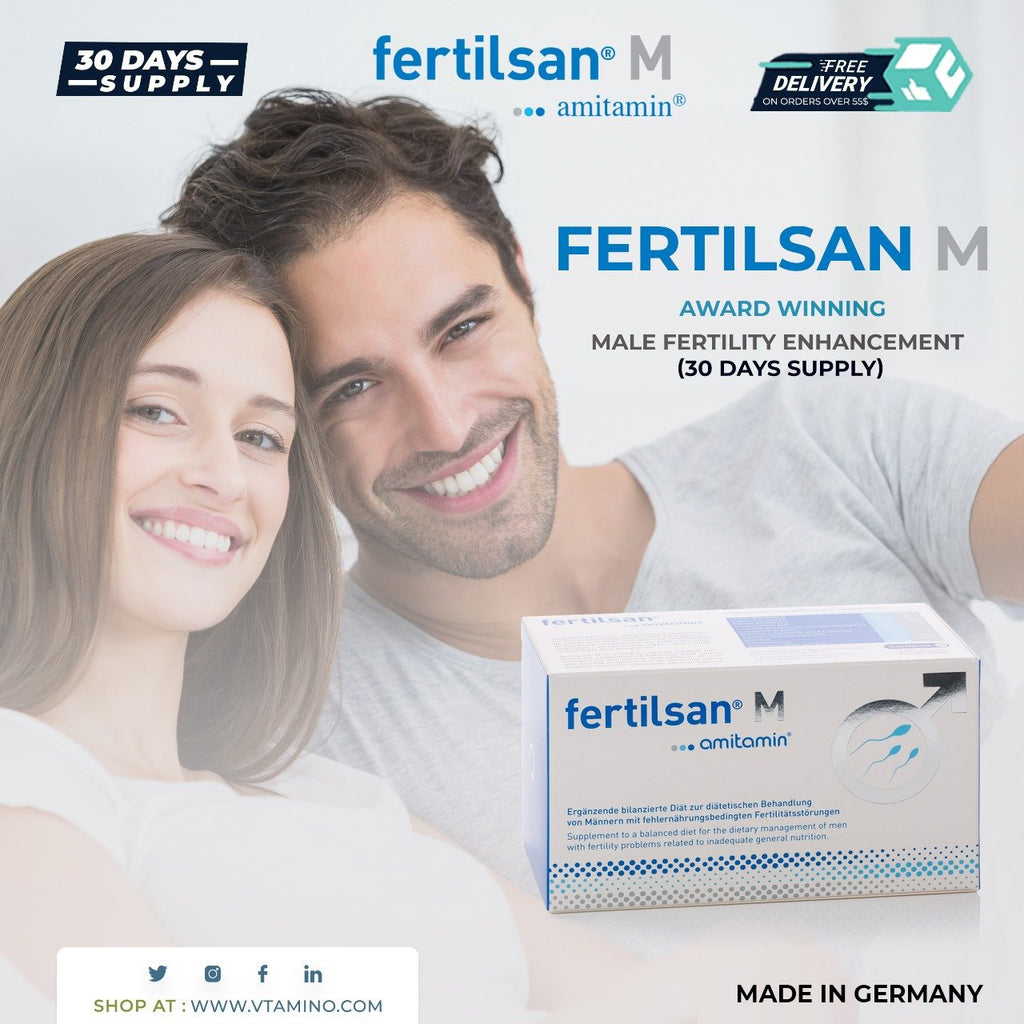 amitamin® Fertility & Conception Bundle For Her & Him - 3x fertilsan M (caps) + 3x Ovarifert (90 days Supply)