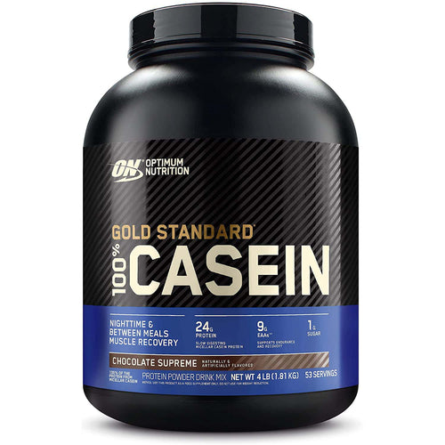 Optimum Nutrition Gold Standard 100% Casein-Slow Digesting, Helps Keep You Full, Overnight Muscle Recovery-Chocolate Supreme
