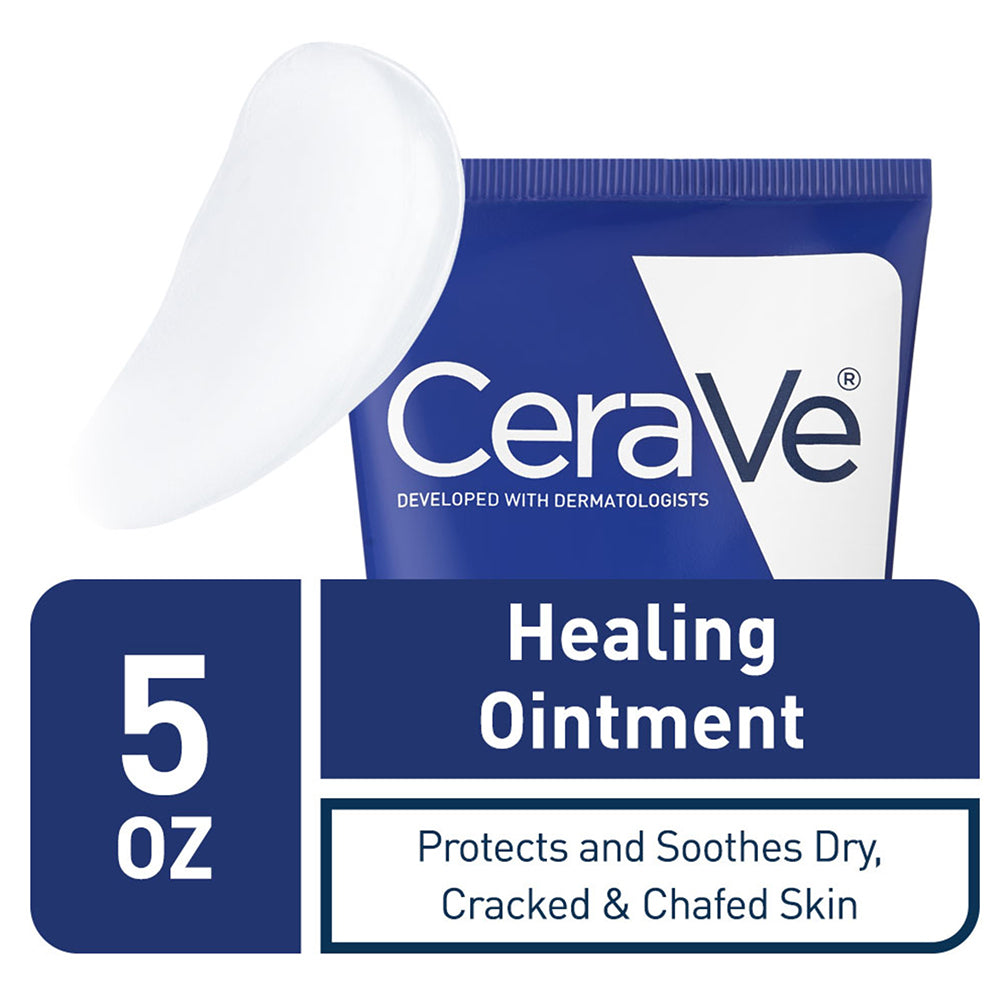 CeraVe Healing Ointment 5oz/144g with Petrolatum Ceramides for Protecting & Soothing Cracked & Chafed Skin