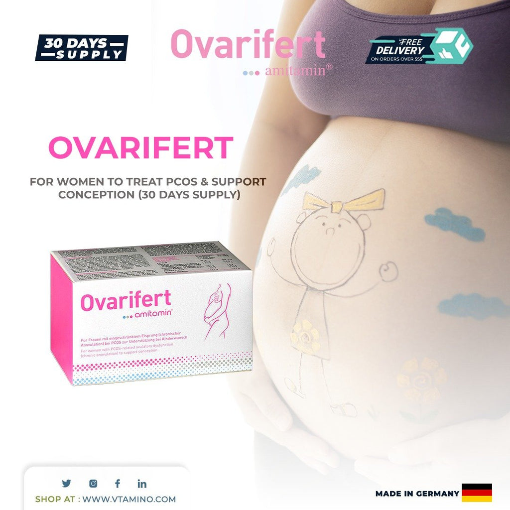 amitamin® Fertility & Conception Bundle For Her & Him - 3x fertilsan M (caps) + 3x Ovarifert (90 days Supply)