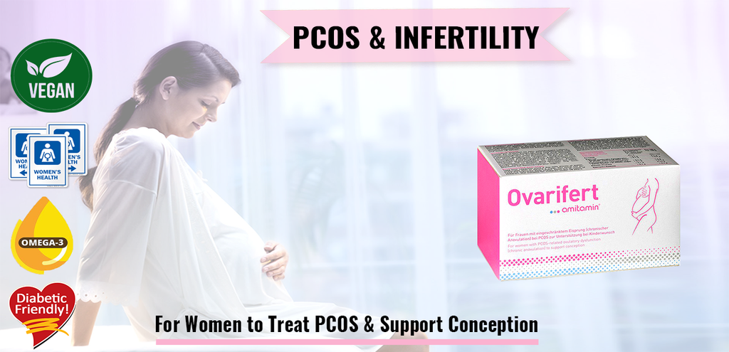 amitamin® Ovarifert - Advanced Formula to Treat PCOS & Support Conception-From Germany (30 Days Supply)