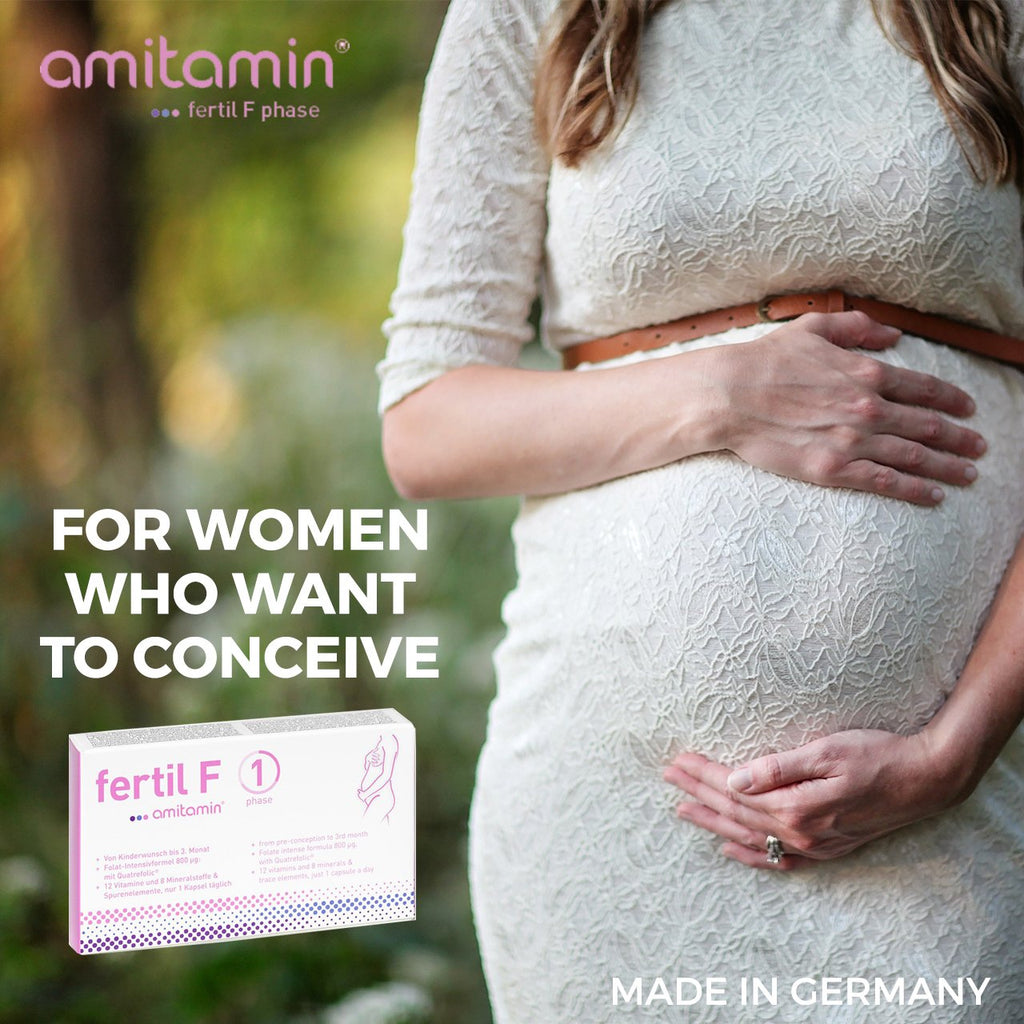 amitamin® fertil F Phase 1-Superior Formula for Women to Conceive-Original From Germany (30 Days Supply)