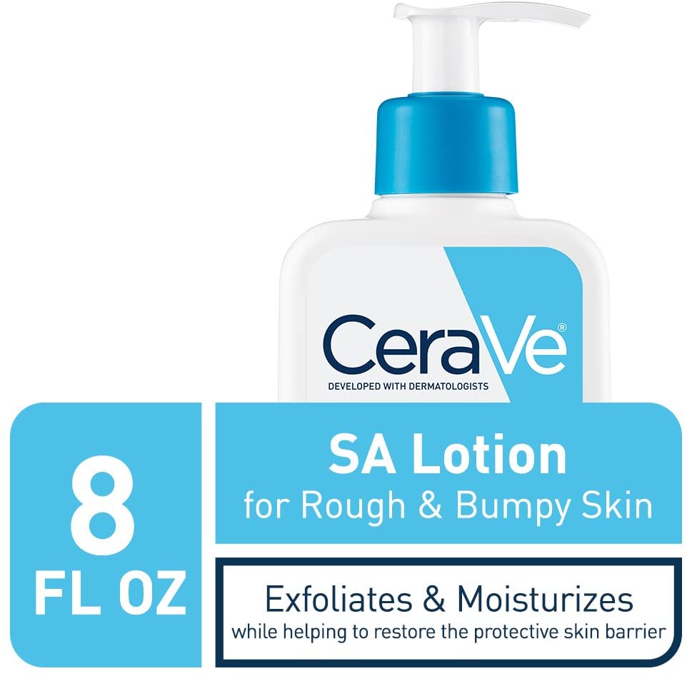 CeraVe SA Lotion for Rough & Bumpy Skin 8 Fl. oz/237ml – Vitamin D, Hyaluronic Acid, Salicylic Acid & Lactic Acid Lotion – The Original CeraVe Imported From USA