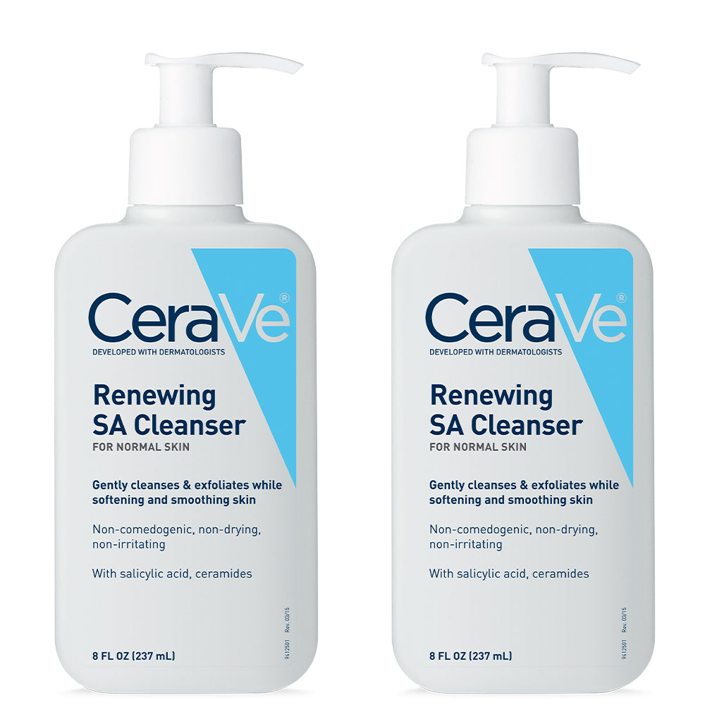 CeraVe Salicylic Acid Cleanser 8 Fl. oz/237ml – Renewing Exfoliating Face Wash with Vitamin D for Rough & Bumpy Skin - The Original CeraVe Imported from USA