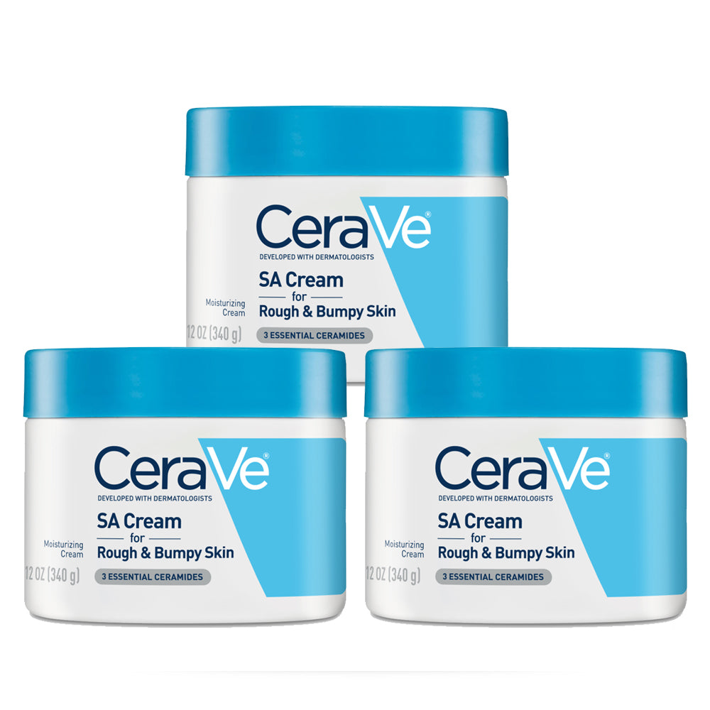 CeraVe SA Cream 12oz/340g – Renewing Salicylic Acid Body Cream for Rough & Bumpy Skin – The Original CeraVe Imported From USA
