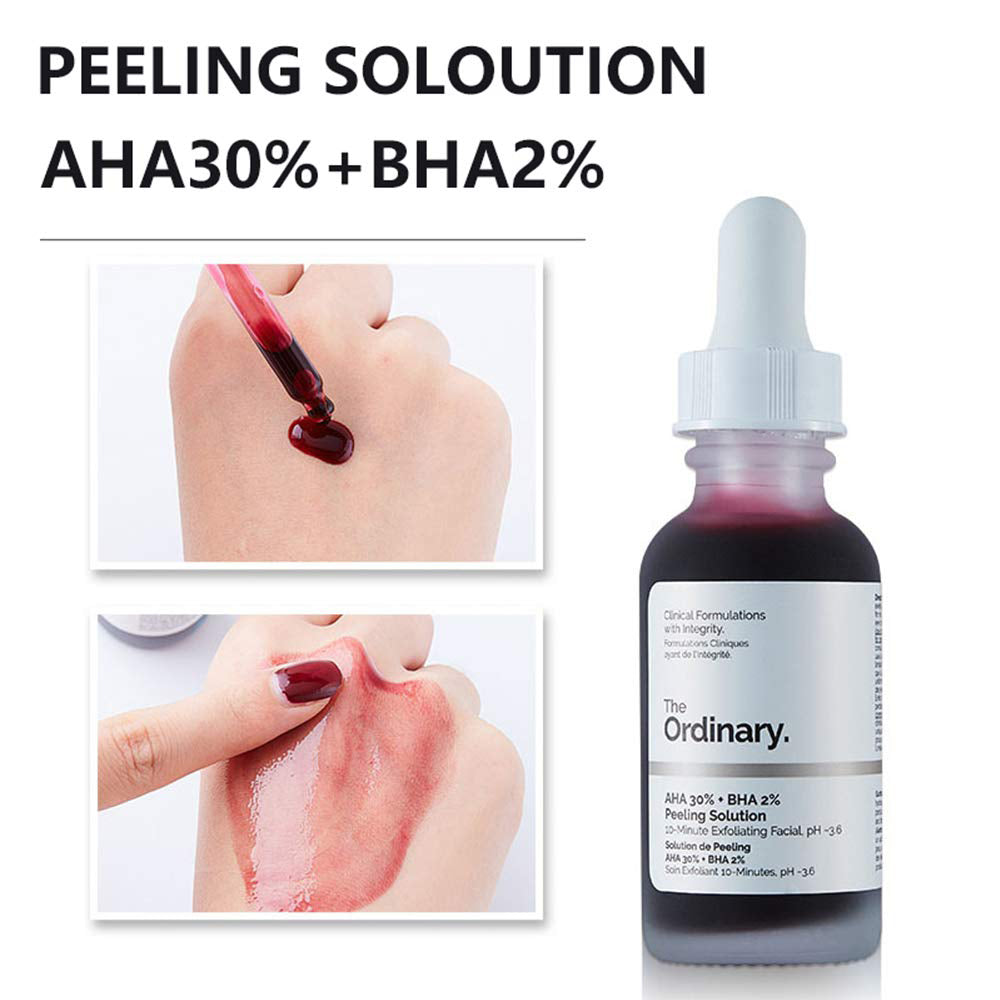 The Ordinary AHA 30% + BHA 2% Peeling Solution- 10min Exfoliating Facial- pH 3.6 - 1fl.oz/30ml - Original The Ordinary Imported From Canada