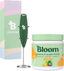 "Bloom Nutrition Super Greens Powder Smoothie and Juice Mix with Digestive Health Benefits, Bloating Relief, and Mango Flavor, Includes Milk Frother for Easy Mixing"
