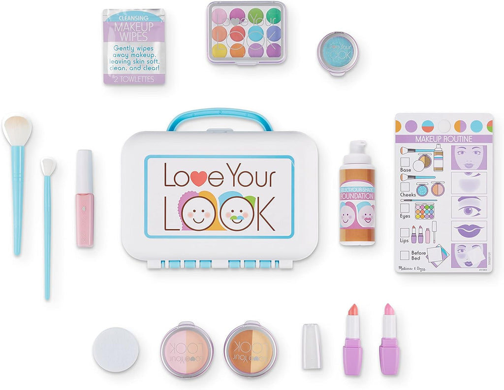 "Melissa & Doug Love Your Look - Ultimate Makeup Kit Play Set: 16 Pieces of Glamorous Pretend Makeup"